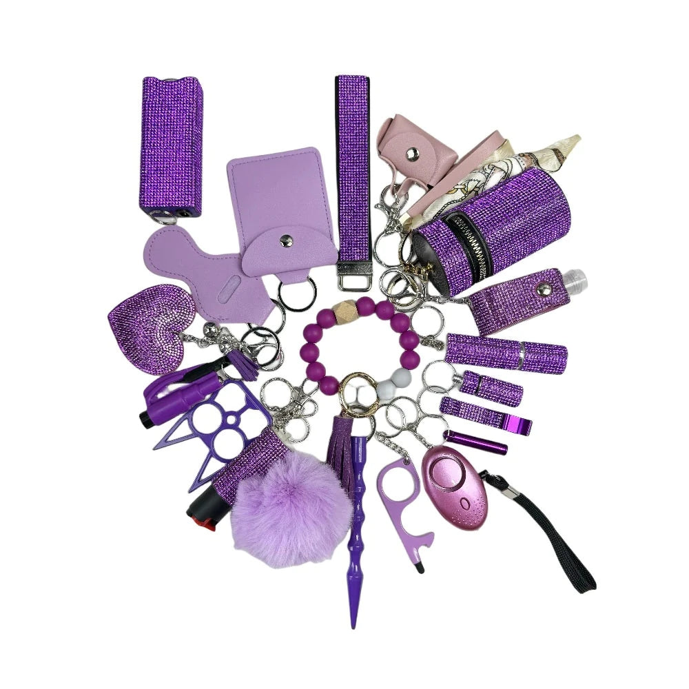 Full Diamond Self defense Keychain With TZ-20pcs