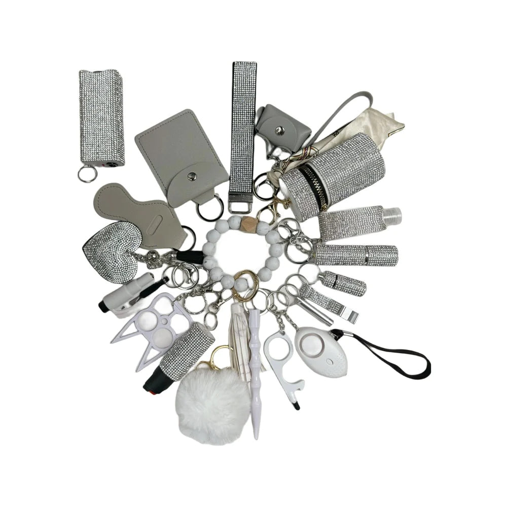 Full Diamond Self defense Keychain With TZ-20pcs