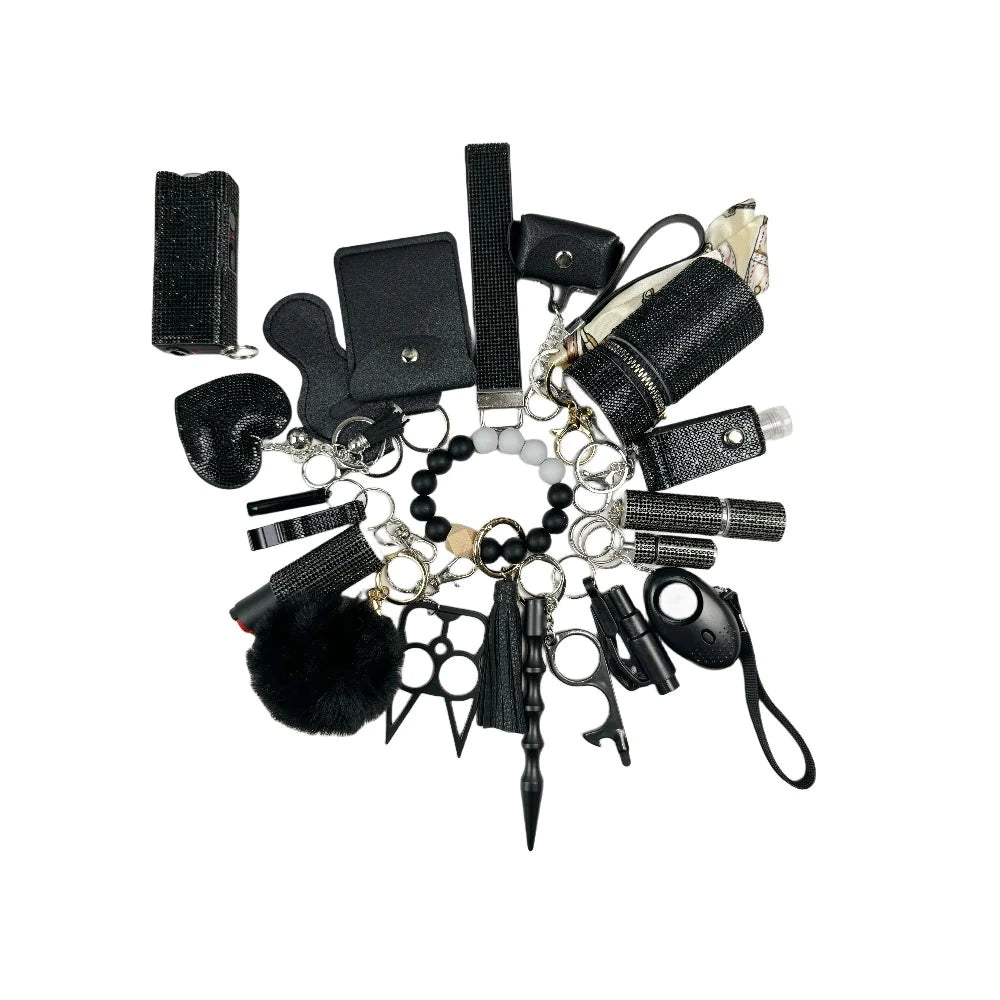 Full Diamond Self defense Keychain With TZ-20pcs